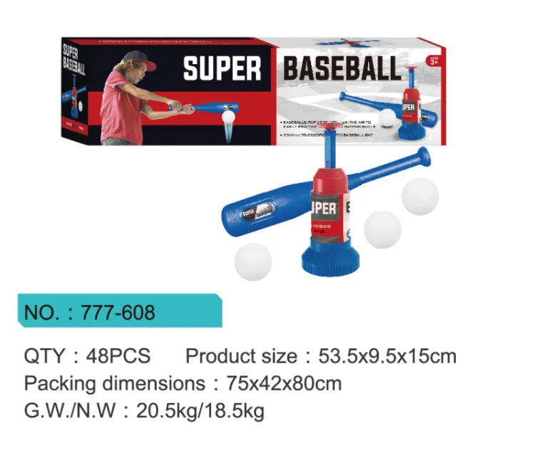 Automatische Baseball-Worfmachine mit ausziehbarem Schläger
