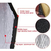 Cross-section diagram showing the layers of an automotive sound deadening and heat insulation mat: aluminum foil top layer, h