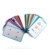 Fan von zweisitzigen CVC-Worterkennungs-Flashcards in verschiedenen Farben und Designs.