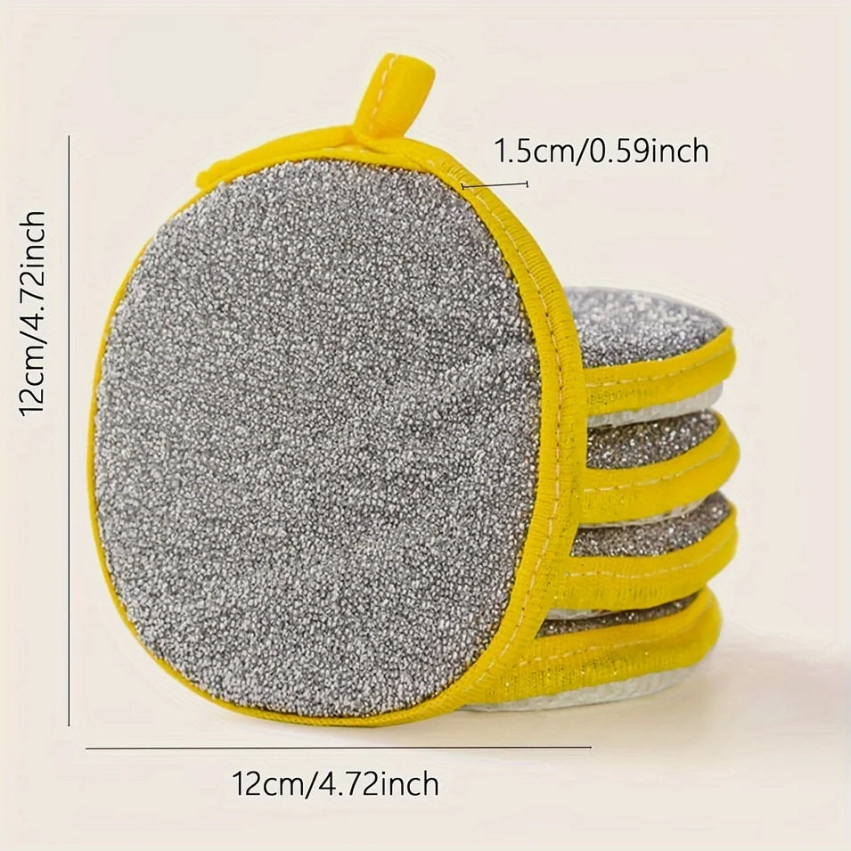 Double-Sided Dish Sponge with Scrubber – Absorbent Kitchen Cleaning Tool