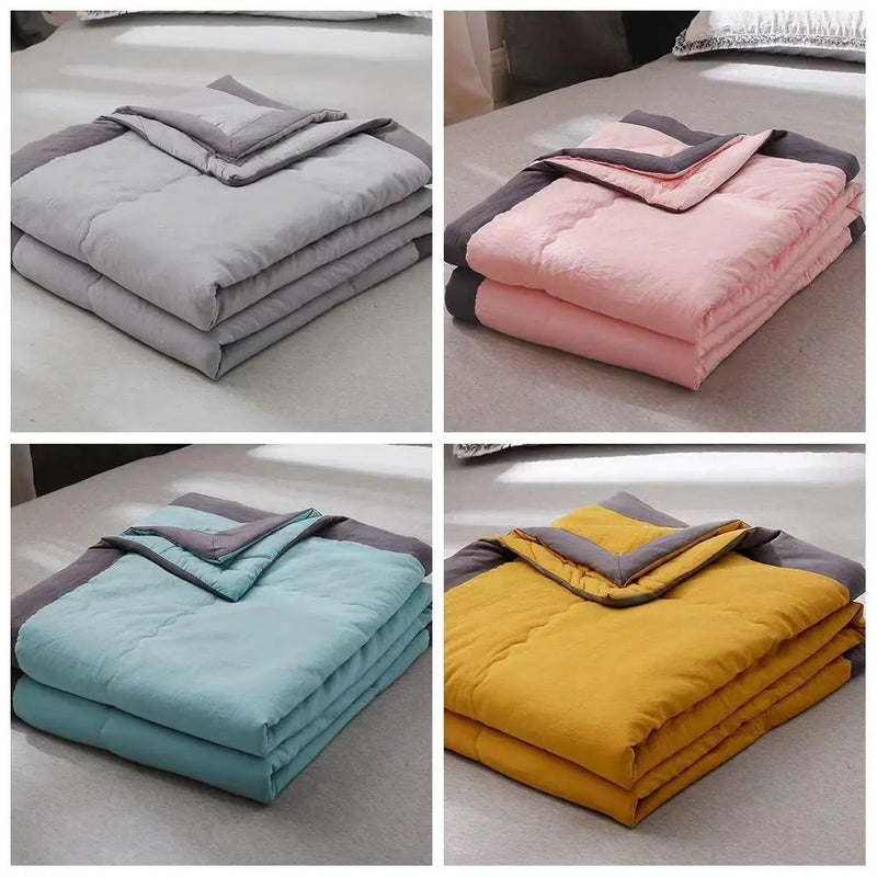 Double-Sided Cooling Blanket for Summer Comfort
