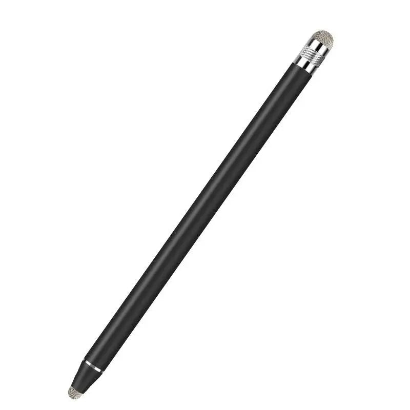 A black capacitive stylus pen with a metallic tip shown diagonally.