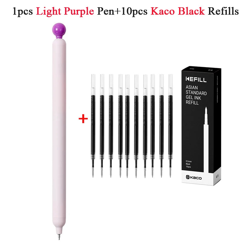 KACO POPUP Retractable Gel Pen – 0.5mm Smooth Writing, Quick-Dry Ink