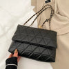 Embroidered Plaid Crossbody Bag