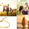 Personalized Stainless Steel Name Bracelet for Baby and Mom