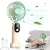 Compact Rechargeable Handheld Fan with LED Display