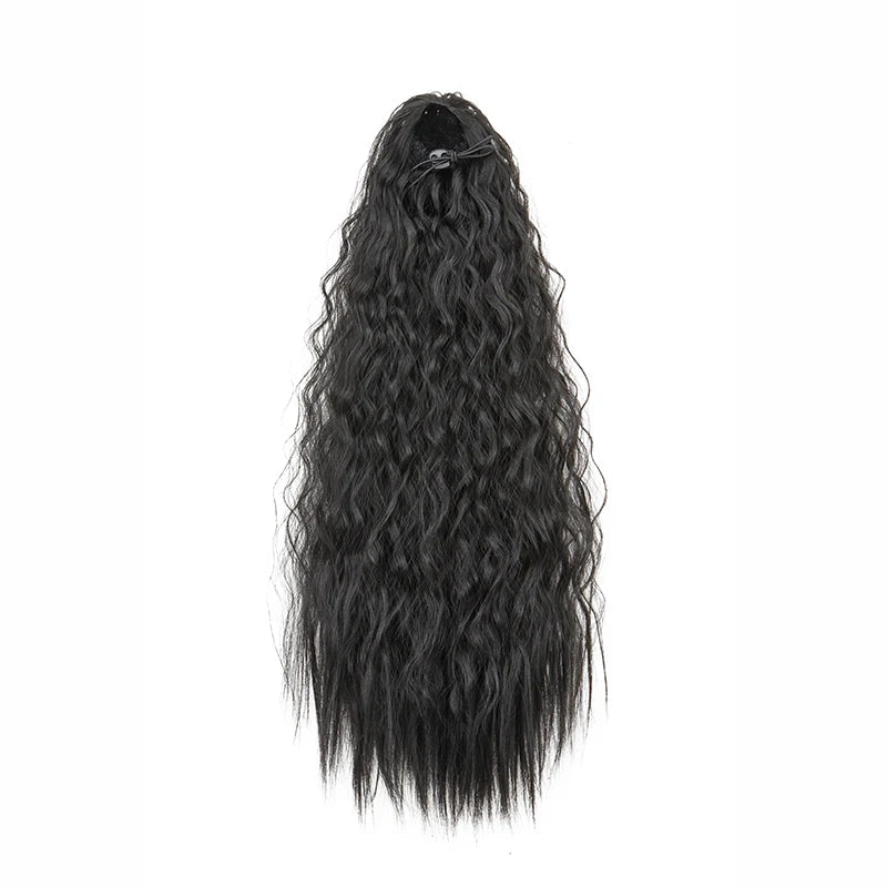 22-Inch Kinky Curly Clip-In Ponytail Extension