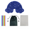 Double-Sided Silicone Fidget Board with 12 Strings