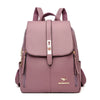Vintage Leather Women's Backpack with Spacious Interior