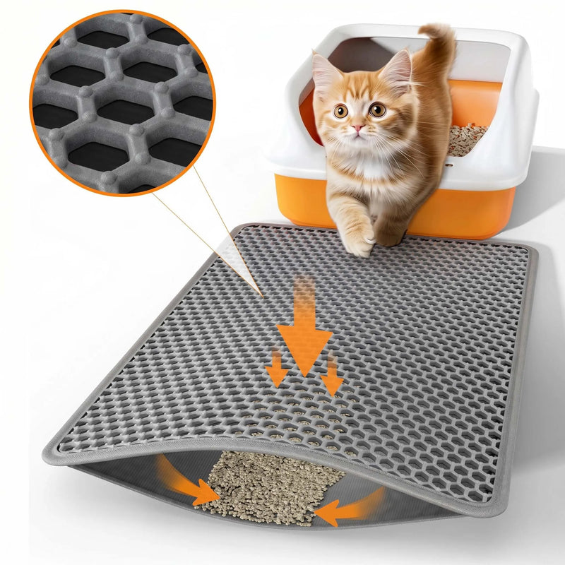 Double-Layer Waterproof Cat Litter Mat