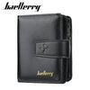 Vintage PU Leather Zipper Wallet for Men