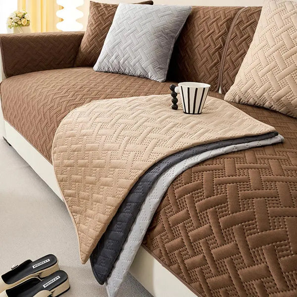 Geometric Pet-Friendly Sofa Cover