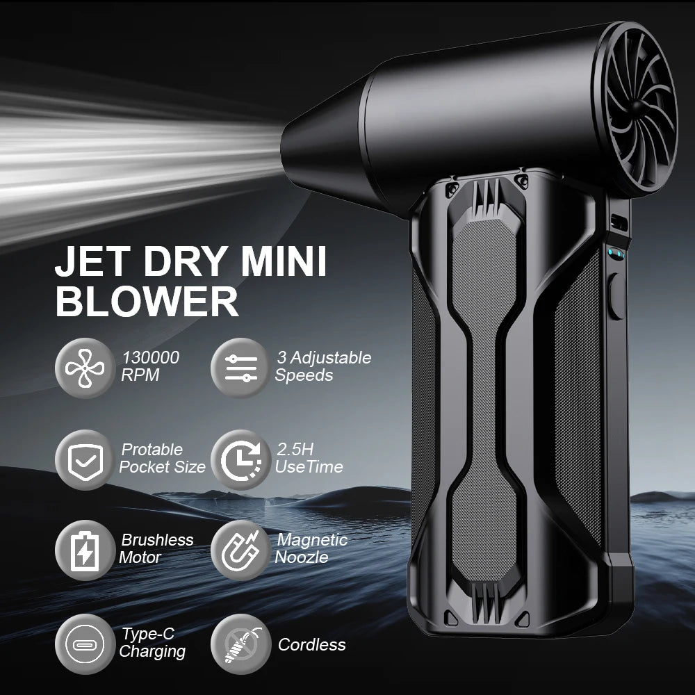 Portable Turbo Fan with 5 Nozzles