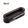 Black premium metal fidget slider with a magnetic core shown in a side view.