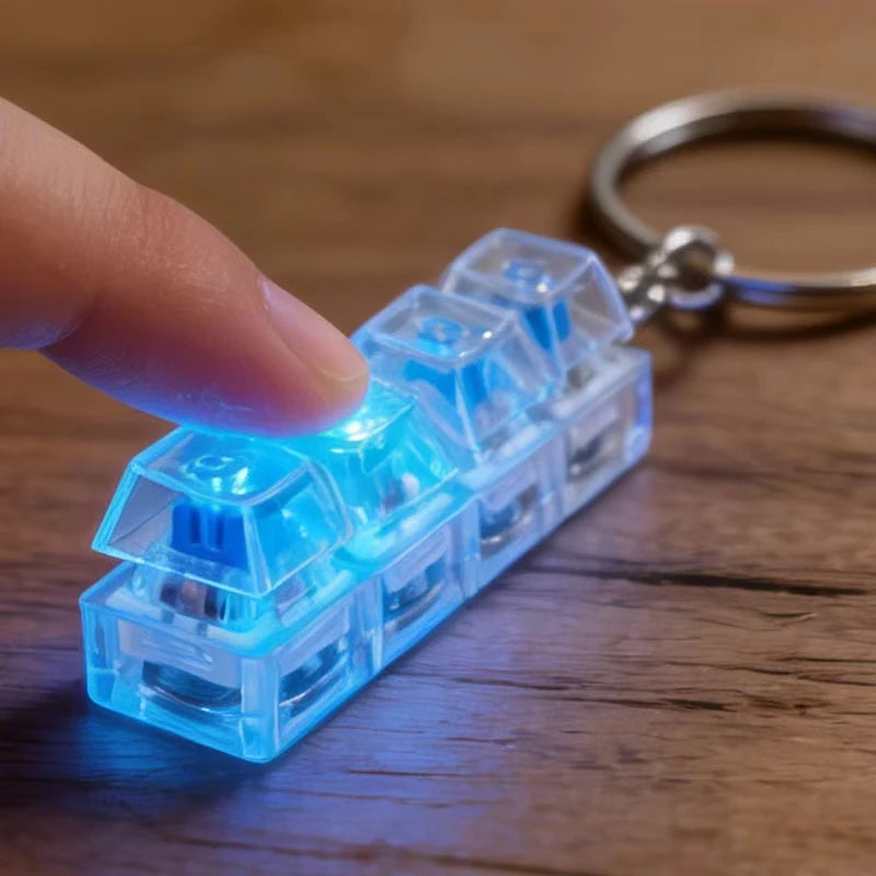 LED Keycap Fidget Keychain