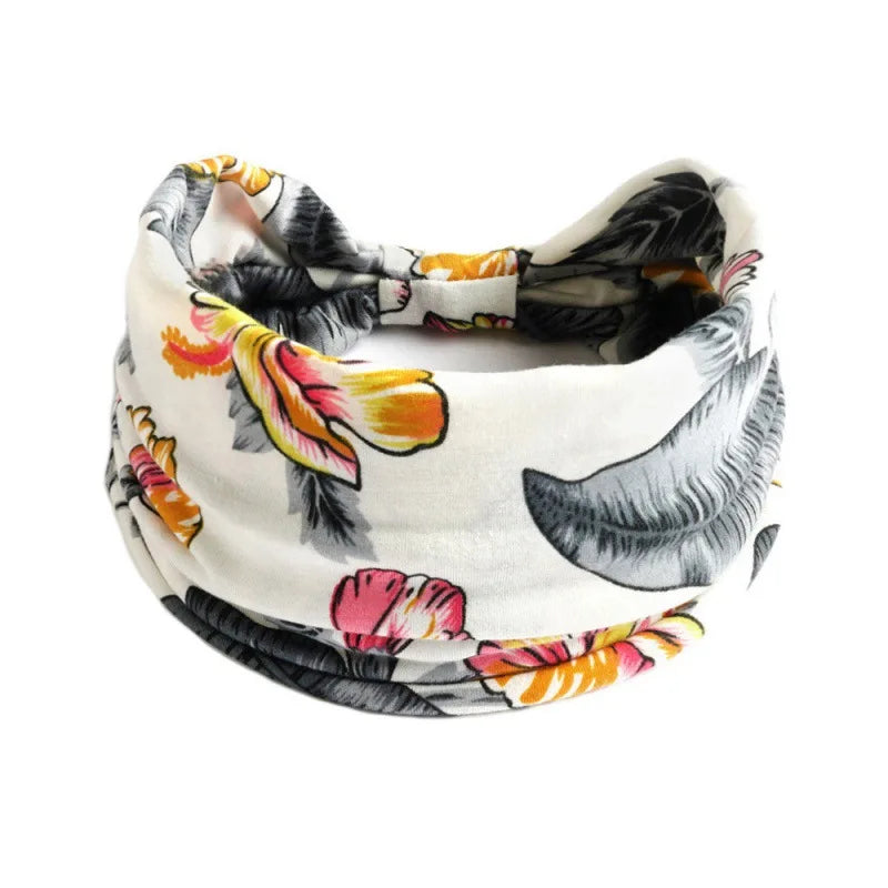 Bandeau Vintage à Motif Imprimé