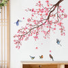 Peach Tree Branches Bird Cage Wall Decal