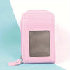 Compact Zippered PU Wallet with Multiple Card Slots