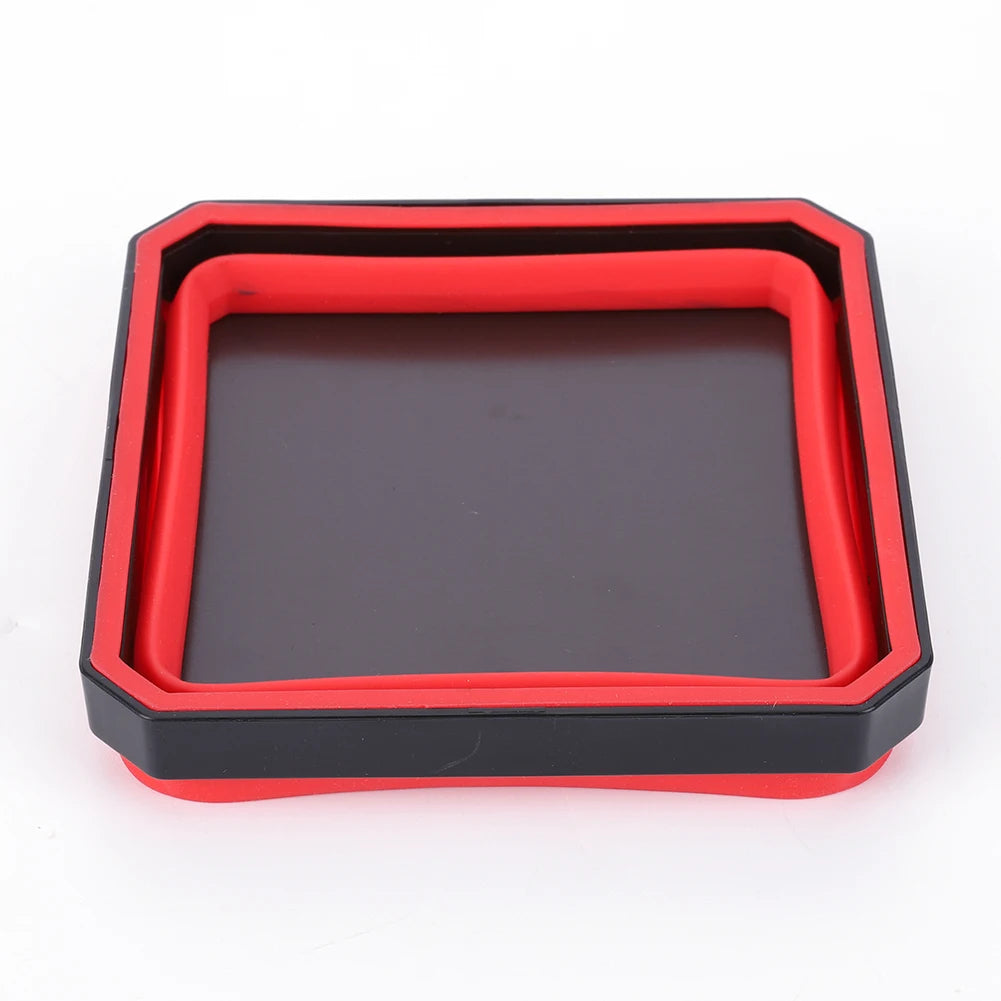 Collapsible Magnetic Parts Tray with Silicone Bowl