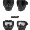 Skull Design Motorcycle & Cycling Goggles with Protective Mask