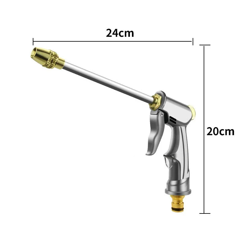 Adjustable High-Pressure Water Spray Gun for Car Washing and Gardening