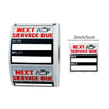 Oil Change Reminder Stickers