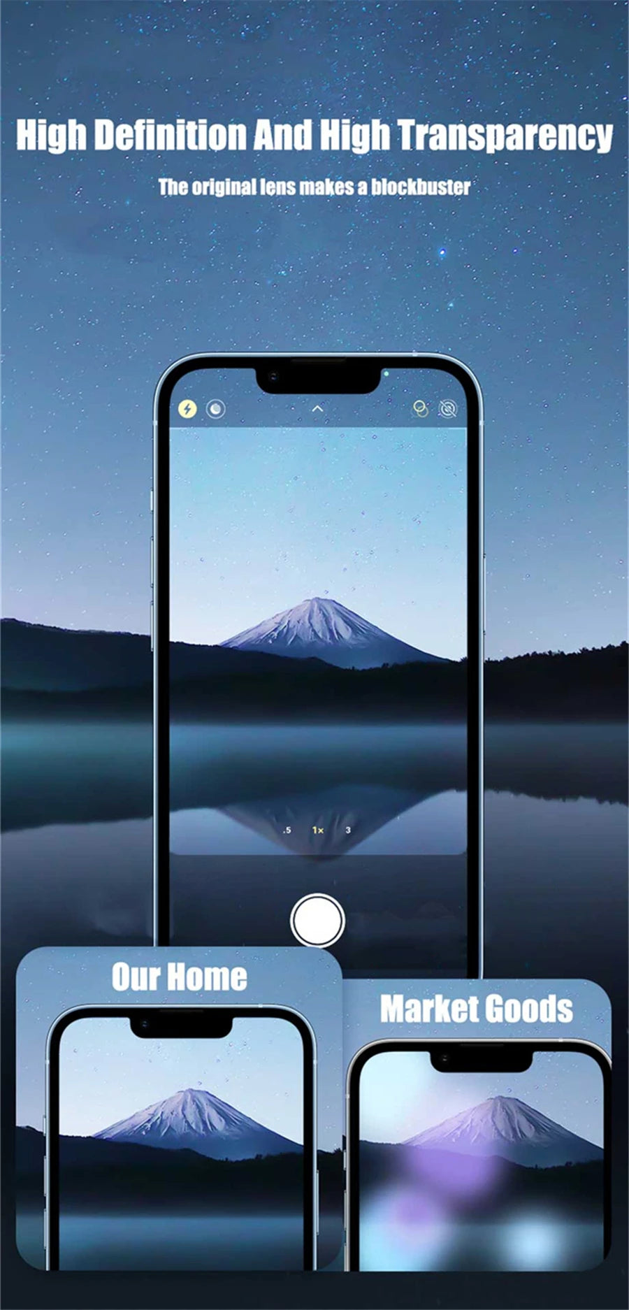Titanium Camera Lens Protector with Tempered Glass for iPhone 16 Pro Max, 15, 14, 13, 12 & Mini