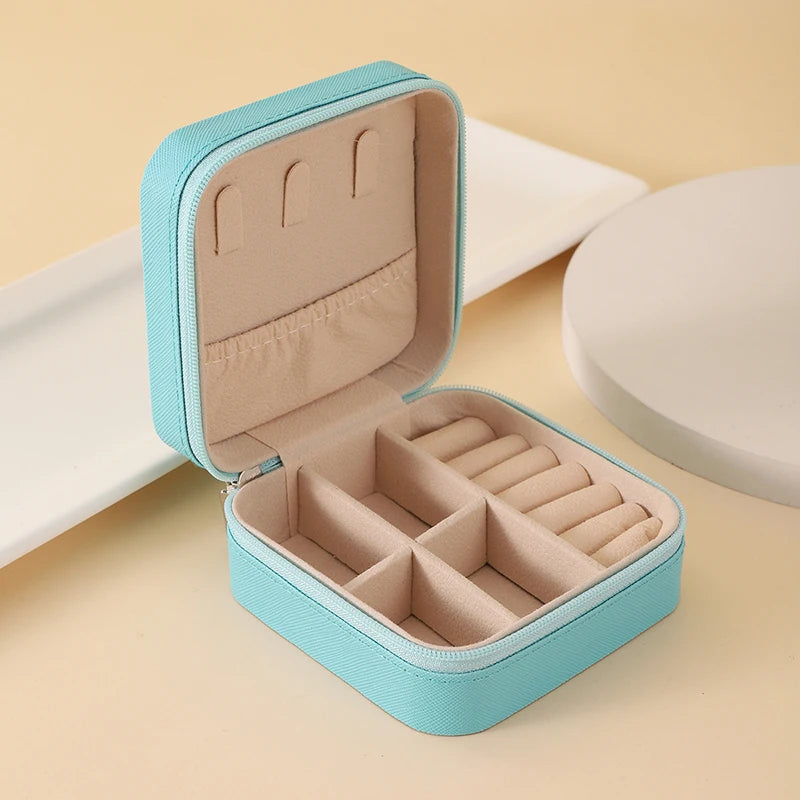 Leather Travel Jewelry Case