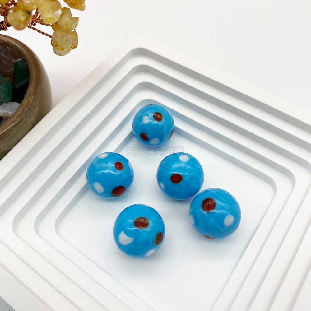 Handcrafted Glass Marbles Set for Games, Décor & Collecting