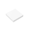 A white, square panel used for building blocks.