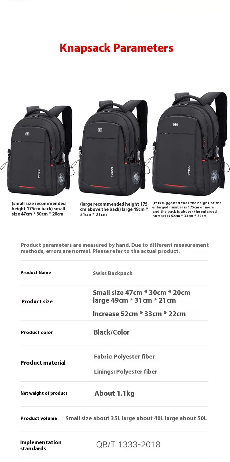 Anti-Theft Laptop Backpack with USB Charging Port