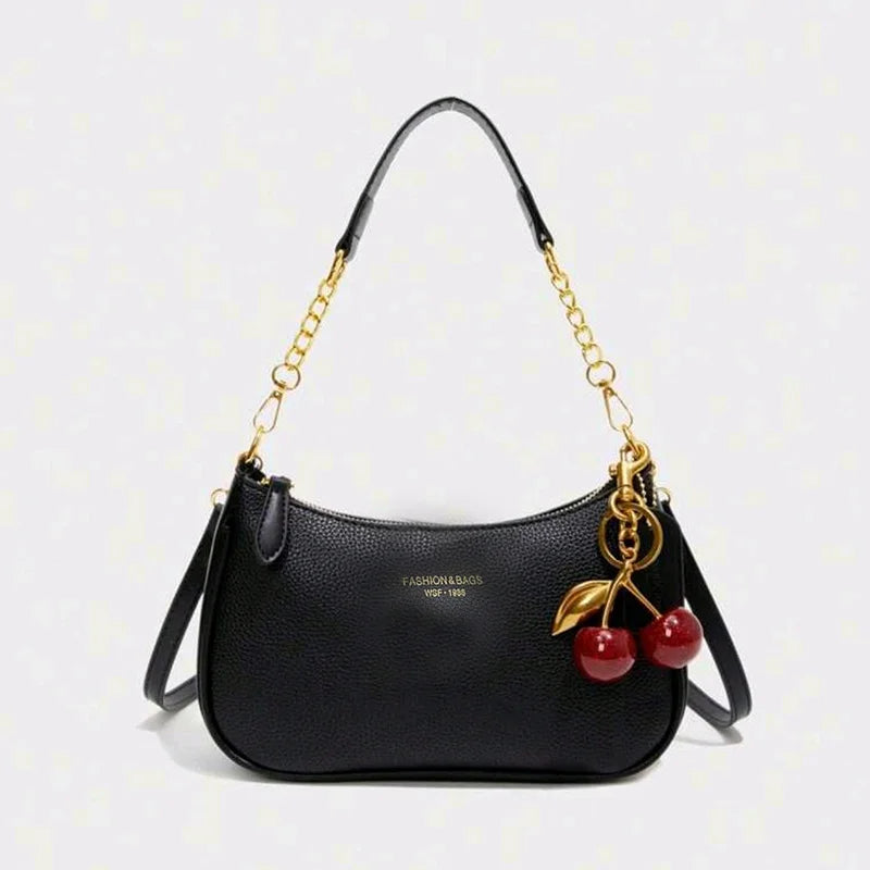 Chic Leder-Crossbody-Tasche mit verstellbarem Riemen