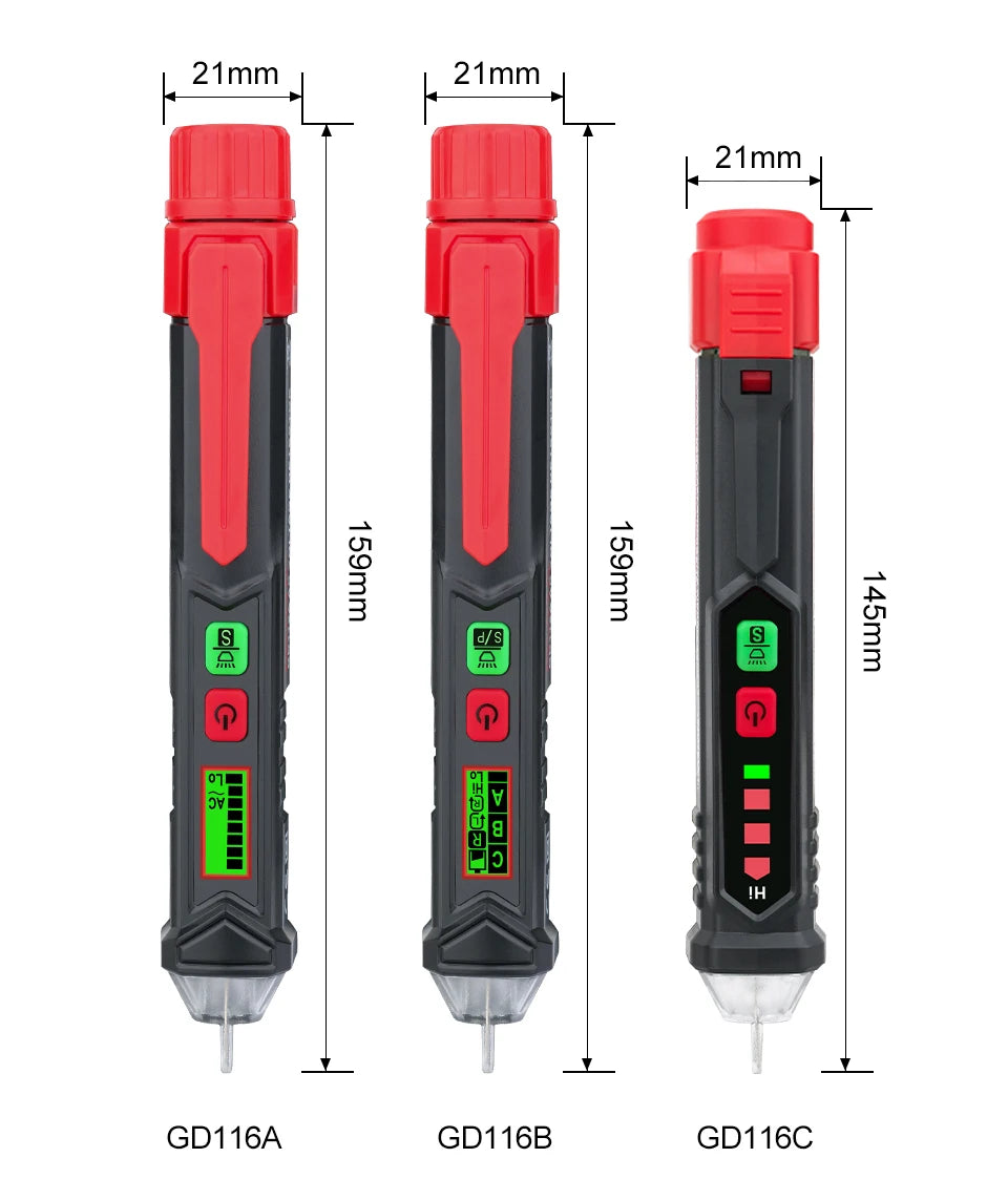 Non-Contact Voltage Tester Pen (12–1000V AC)