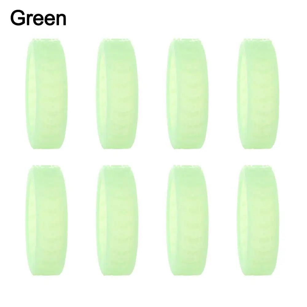 Silent Silicone Luggage Wheel Protectors (8-Pack)