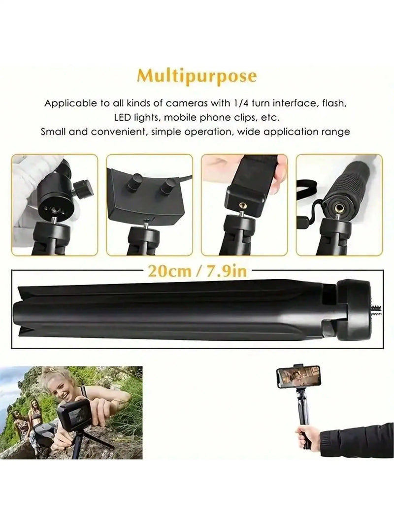 Dimmable RGB Ring Light with Tripod and Phone Holder