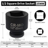 Heavy-Duty Square Drive Impact Socket Adapter Set