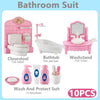 Kawaii Pink Dollhouse Kitchen Furniture Play Set