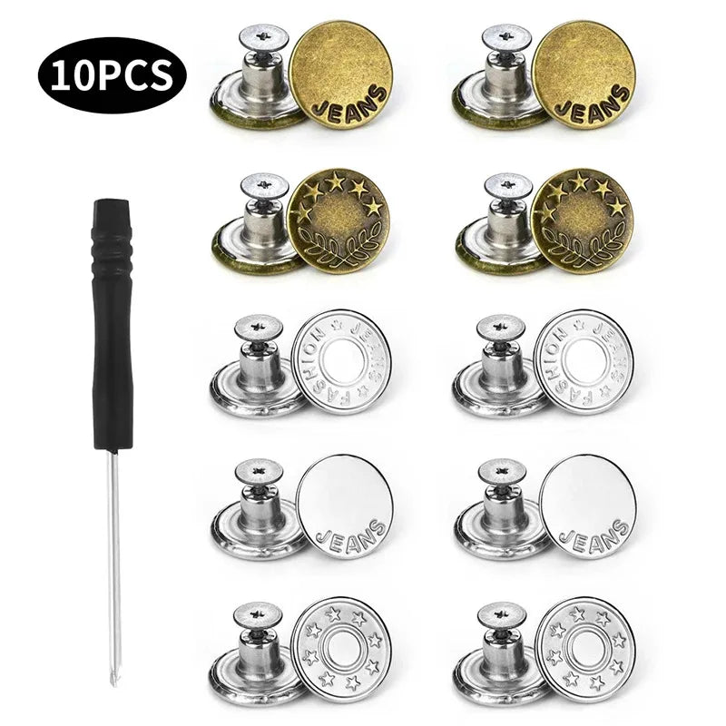 17mm Metal Snap Button Replacement Kit