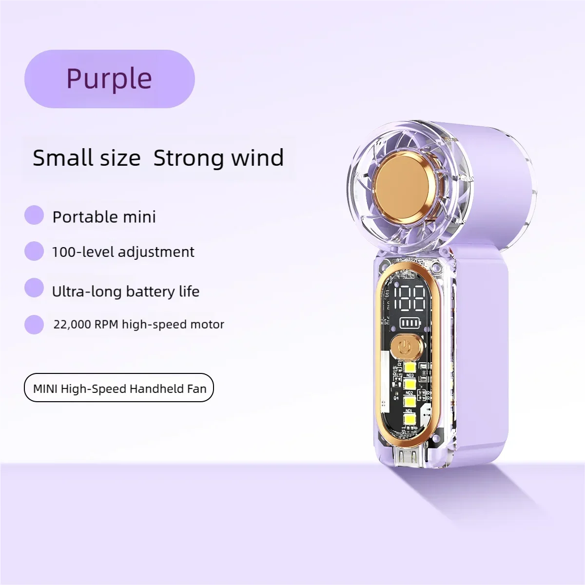 Potente Ventilador Portátil Recargable por USB
