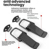 High-quality carbon fiber adhesive installation kit for vehicle hood locks featuring a built-in spring.