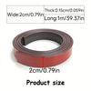 Rolle dunkelrotes magnetisches Band, 2 cm breit, 1 m lang und 0,15 cm dick.
