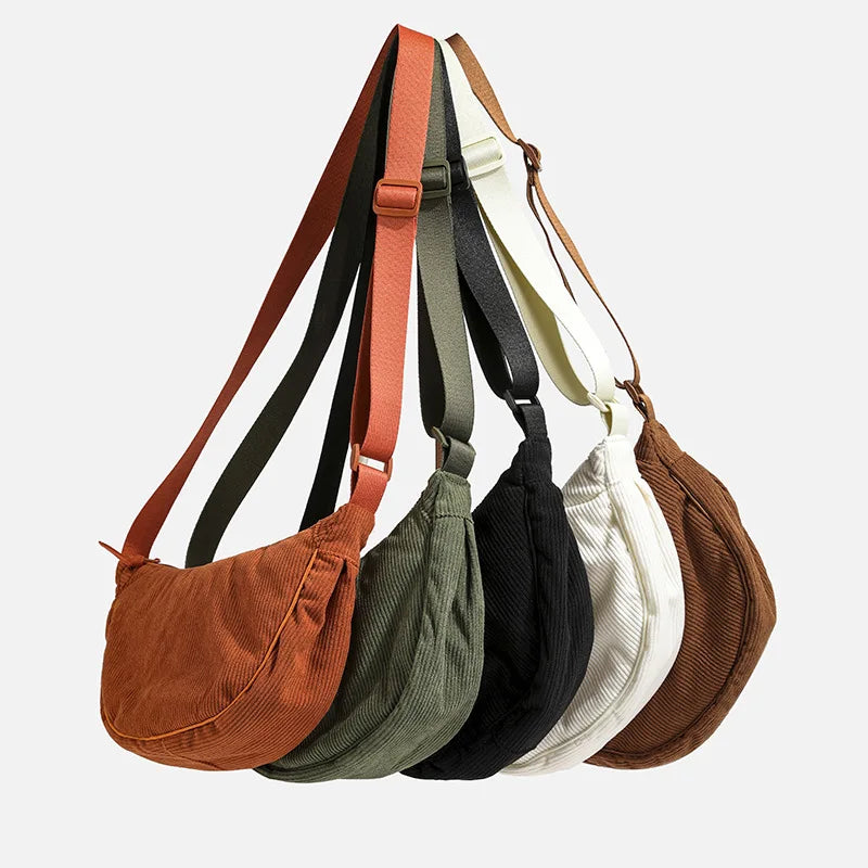 Women's Corduroy Hobo Shoulder Bag