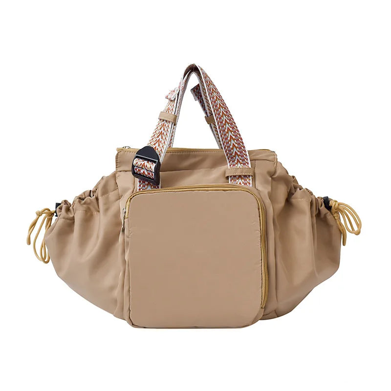 Versatile Nylon Shoulder Bag with Large Capacity