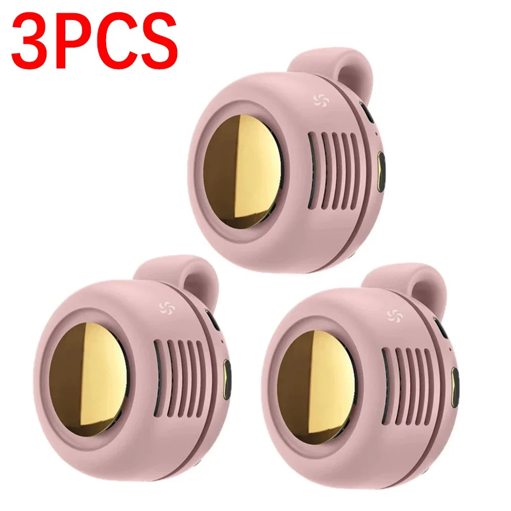 Portable Clip-On Mini Bladeless Fan with 3 Speeds