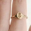 Bague d'Engagement Tournesol en Argent Sterling Personnalisée