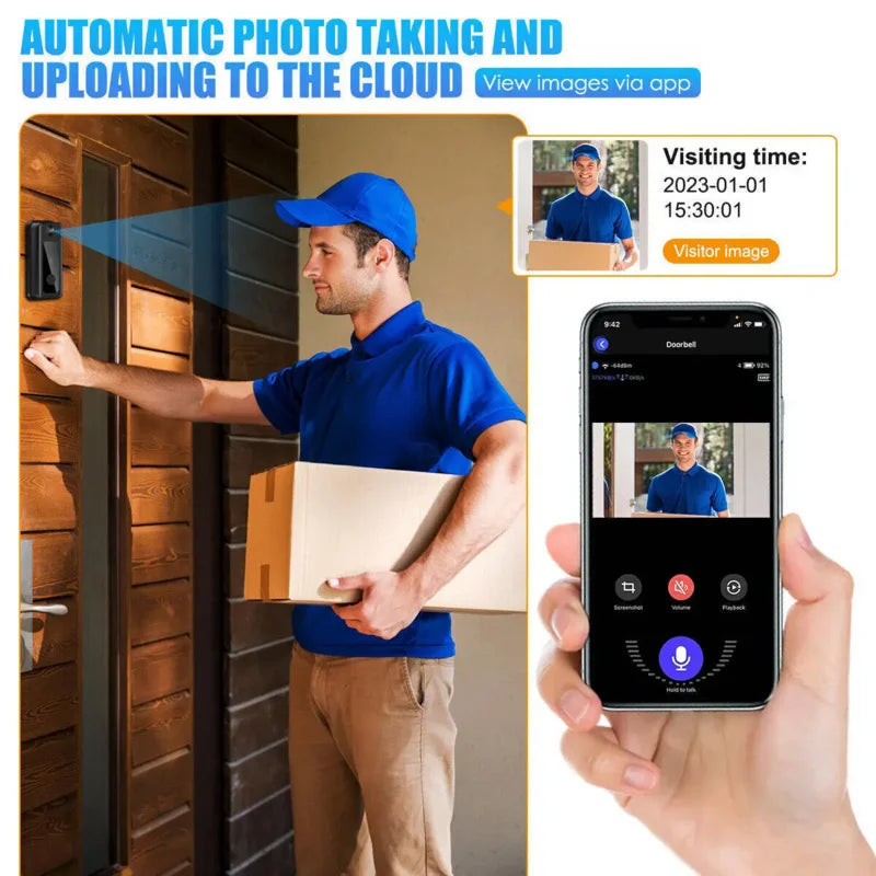 Smart Wireless Video Doorbell with HD Camera