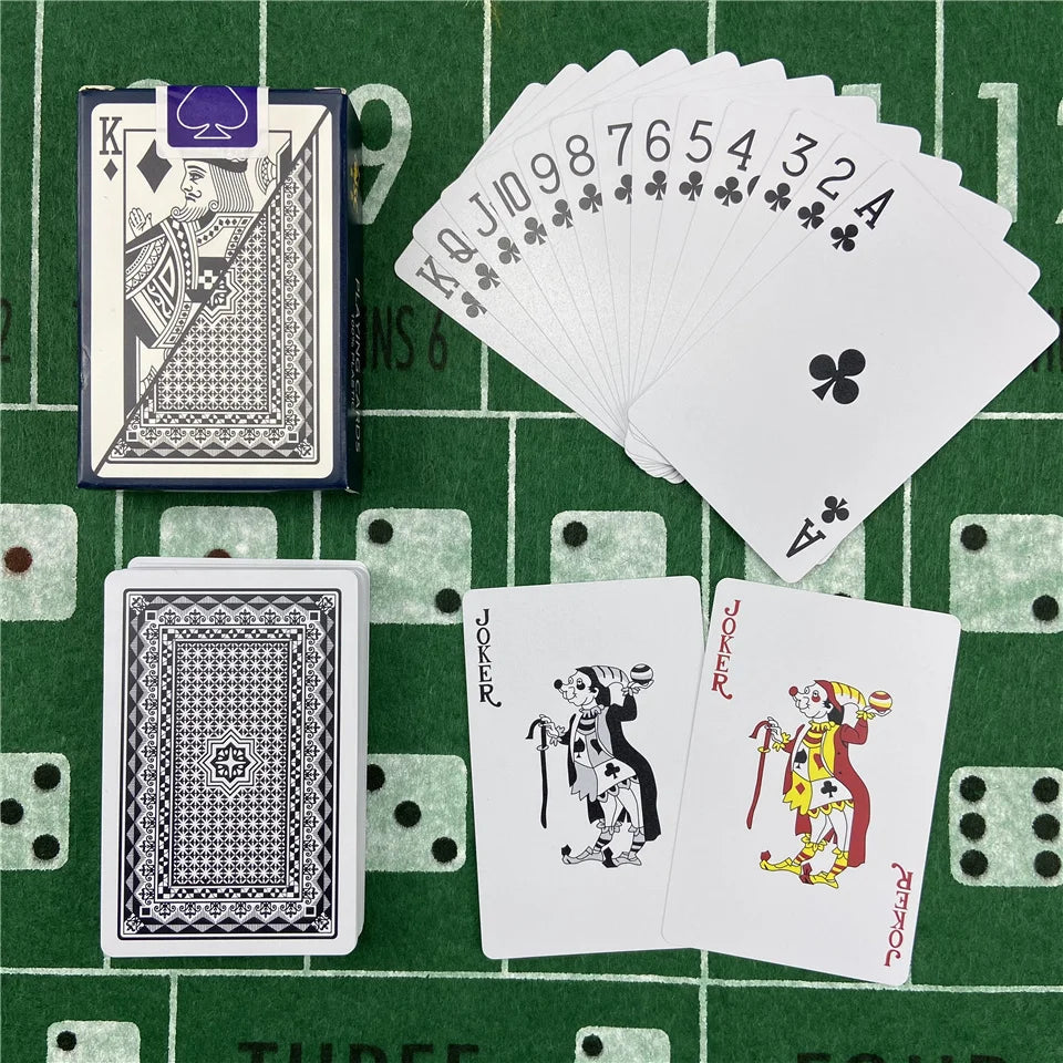 Durable PVC Playing Cards – Waterproof Poker Deck for Texas Hold'em, Baccarat & More