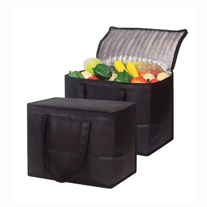 Large Capacity Insulated Grocery Bag – Foldable & Reusable Thermal Cooler Tote