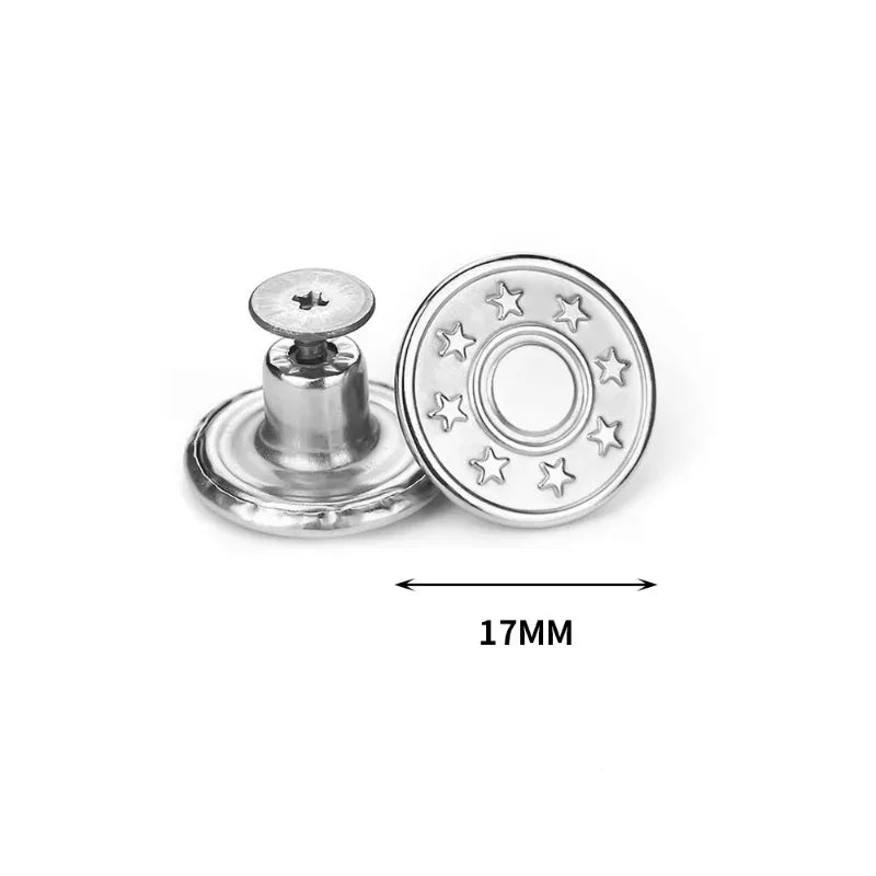 17mm Metal Snap Button Replacement Kit