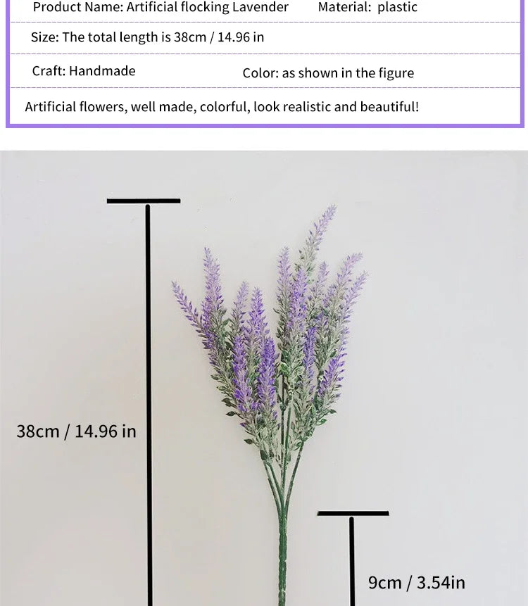 Provence Lavender Artificial Flowers for Home and Event Decor